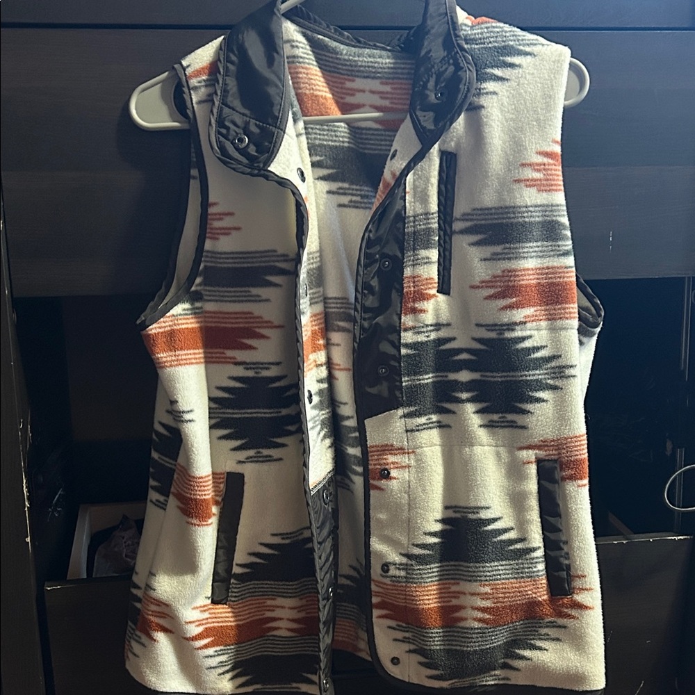 SHEIN Multicolor Patterned Vest